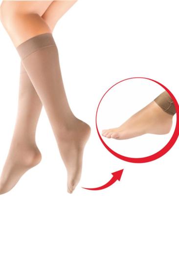 Pratik Dizaltı Kadın Çorap - Abdest Çorabı Vizon 86